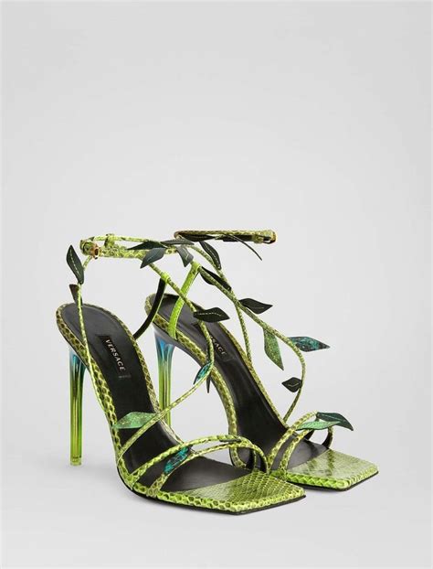 versace antheia leaf heels|Versace Sandals for Women .